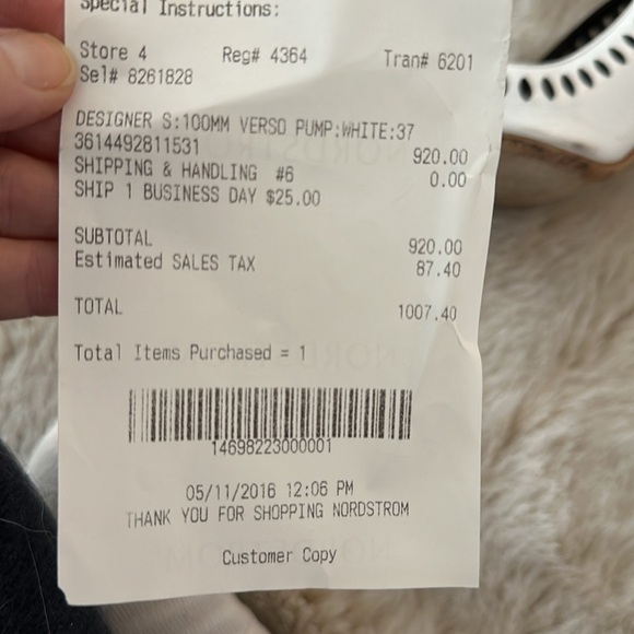 White Dior Verso 10cm Pumps size 37 - Picture 11 of 11